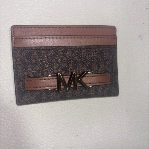 Michael Kors Reed Lg Card Holder in Brown - Picture 3 of 5